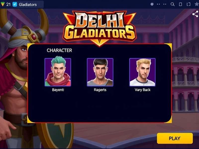 Delhi Gladiators Game Screenshot